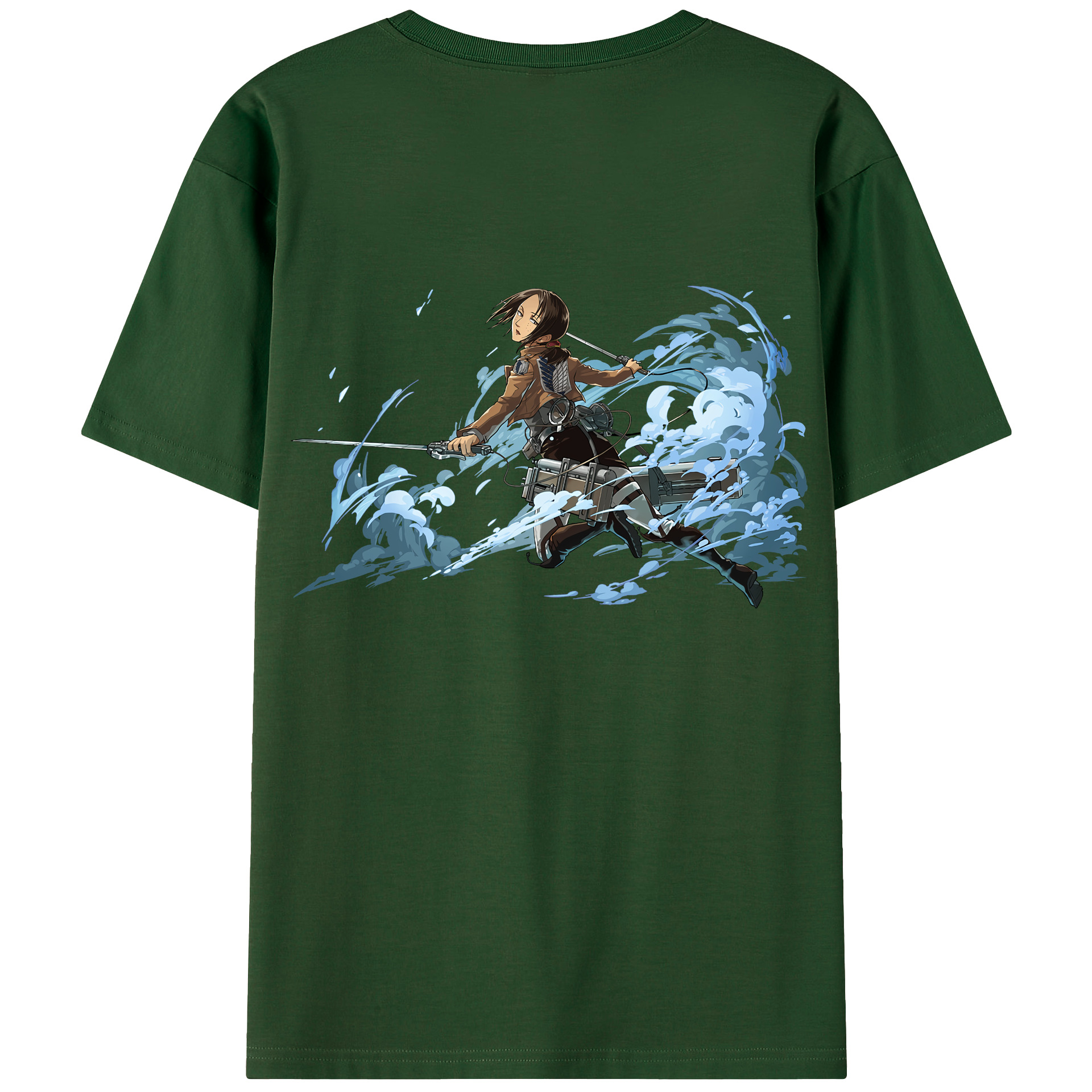 （画像用） 進撃の巨人 Attack on Titan 綿100％半袖Tシャツ（背面プリント）